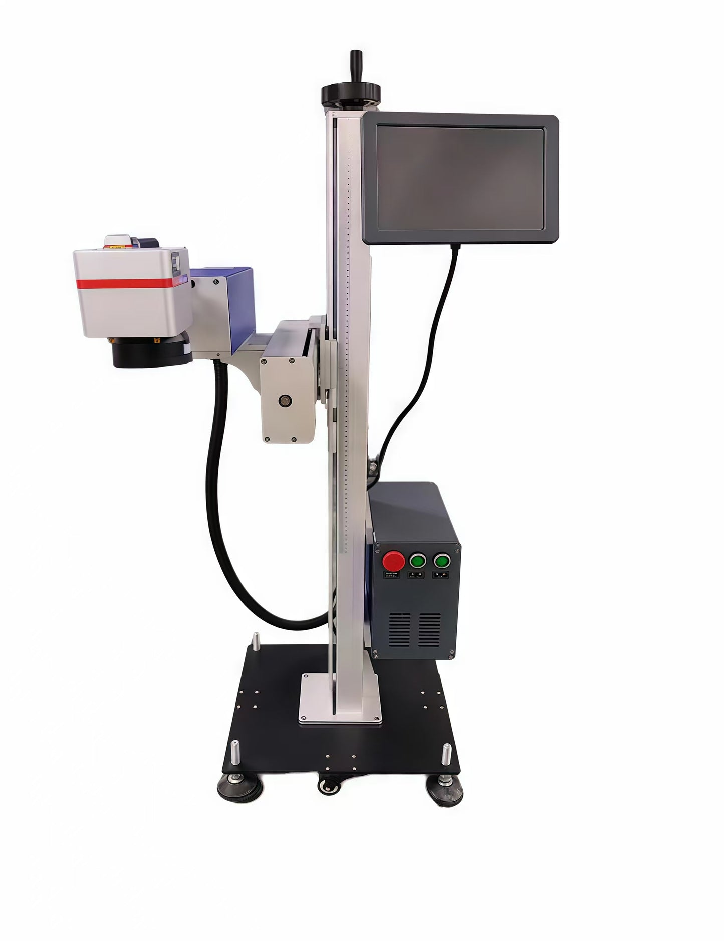 5w 355nm flying laser marking machine for factory assembly line packaging date and batch marking plastic box marking