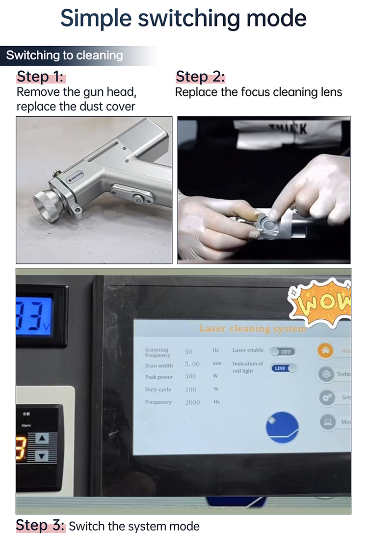 Laser Welder Handheld Fiber Welding Machine  1500W 4 in 1  Water Cooling Cutting Weld Seam Cleaning with Auto Wire Feeder Cable Length 10m for Metal Stainless Steel Aluminum Copper