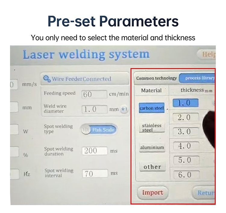 Laser Welder Handheld Fiber Welding Machine  1500W 4 in 1  Water Cooling Cutting Weld Seam Cleaning with Auto Wire Feeder Cable Length 10m for Metal Stainless Steel Aluminum Copper