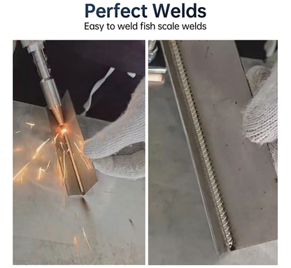 Laser Welder Handheld Fiber Welding Machine  1500W 4 in 1  Water Cooling Cutting Weld Seam Cleaning with Auto Wire Feeder Cable Length 10m for Metal Stainless Steel Aluminum Copper