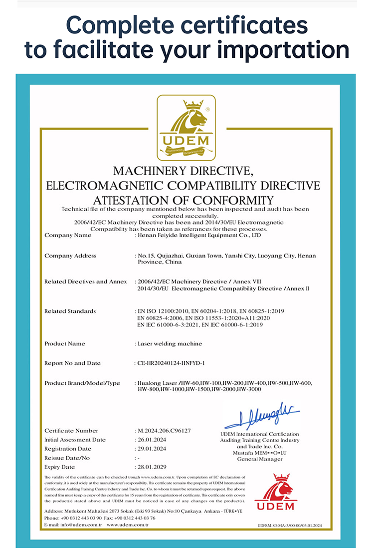 Laser Welder Handheld Fiber Welding Machine  1500W 4 in 1  Water Cooling Cutting Weld Seam Cleaning with Auto Wire Feeder Cable Length 10m for Metal Stainless Steel Aluminum Copper