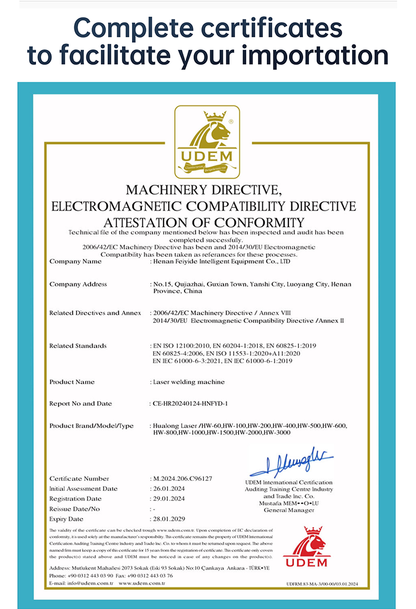 Laser Welder Handheld Fiber Welding Machine  1500W 4 in 1  Water Cooling Cutting Weld Seam Cleaning with Auto Wire Feeder Cable Length 10m for Metal Stainless Steel Aluminum Copper