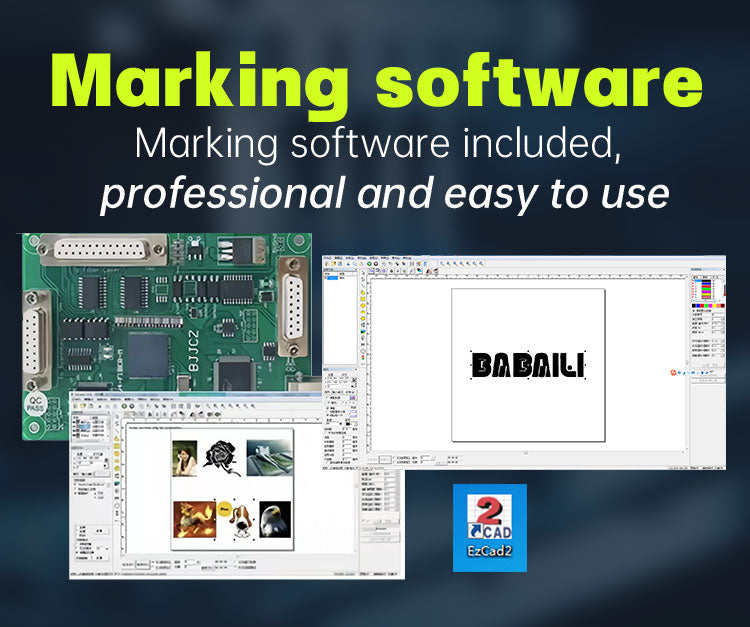 Fiber Laser Engraver 20W/30W/50W/100W, Dual Red Dot Locator Laser Marking Machine for Jewelry,Sliver,Gold,Tumblers, 4.3”X4.3”/5.9”X5.9”/11.8”X11.8” Scan Area with 100,000 Hour Lifespan EzCad Included