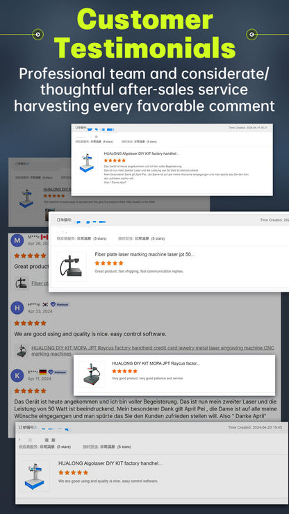 Fiber Laser Engraver 20W/30W/50W/100W, Dual Red Dot Locator Laser Marking Machine for Jewelry,Sliver,Gold,Tumblers, 4.3”X4.3”/5.9”X5.9”/11.8”X11.8” Scan Area with 100,000 Hour Lifespan EzCad Included