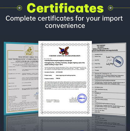 Fiber Laser Engraver 20W/30W/50W/100W, Dual Red Dot Locator Laser Marking Machine for Jewelry,Sliver,Gold,Tumblers, 4.3”X4.3”/5.9”X5.9”/11.8”X11.8” Scan Area with 100,000 Hour Lifespan EzCad Included