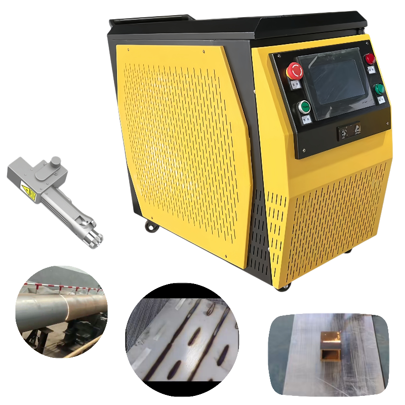 Laser Rust Remover 1500W  Continuous Hand-held Laser Cleaning Machine for Metals with Rust Paint Oil Dirt Stains 300x300mm scan range