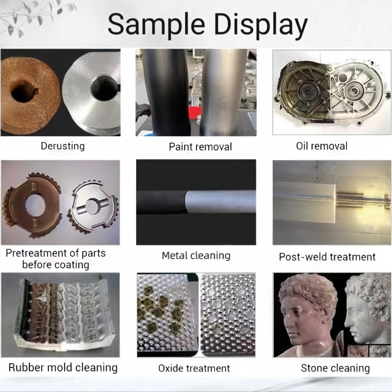 Laser Rust Remover Suitcase 200W Pulse  Laser Cleaner Portable Fiber Cleaning Machine  for Metal Rust, Stains,Plating and Oil Remove