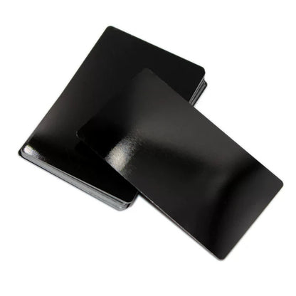 100 Pcs 0.22mm Laser Marking Test Aluminum Sheet Metal Nameplate Business Card Blank