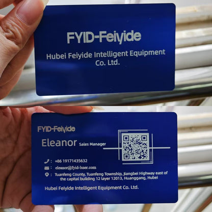 100 Pcs 0.22mm Laser Marking Test Aluminum Sheet Metal Nameplate Business Card Blank