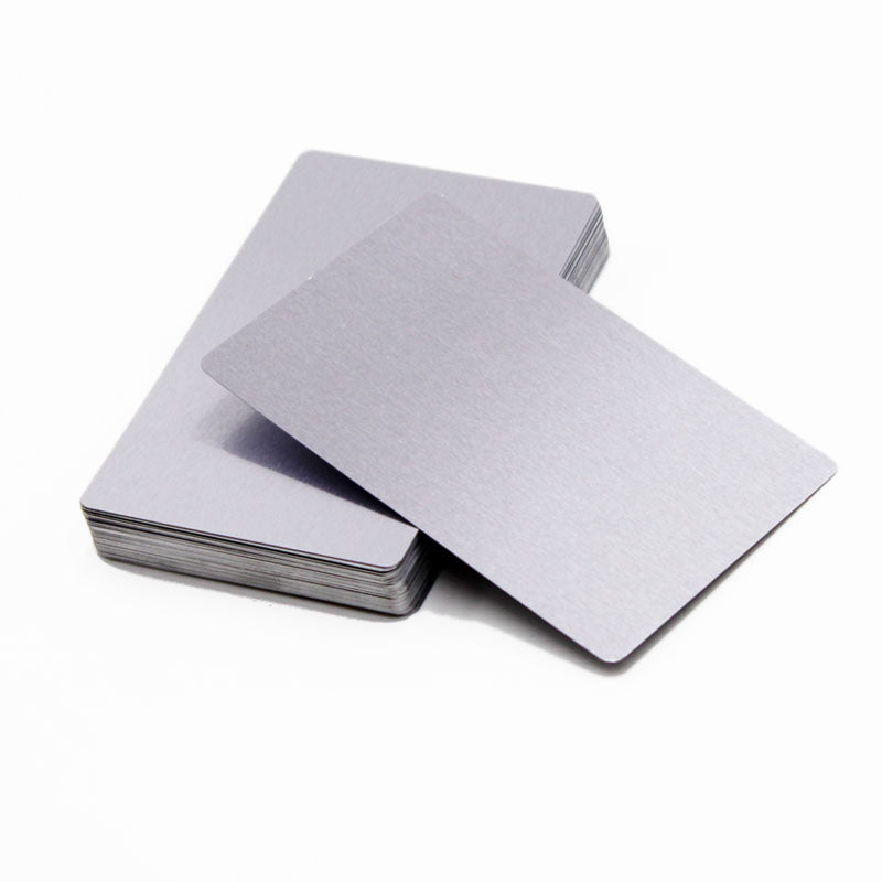 100 Pcs 0.22mm Laser Marking Test Aluminum Sheet Metal Nameplate Business Card Blank