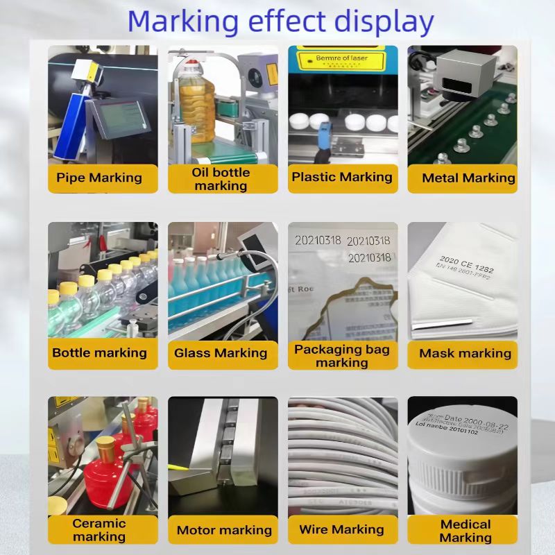 5w 355nm flying laser marking machine for factory assembly line packaging date and batch marking plastic box marking