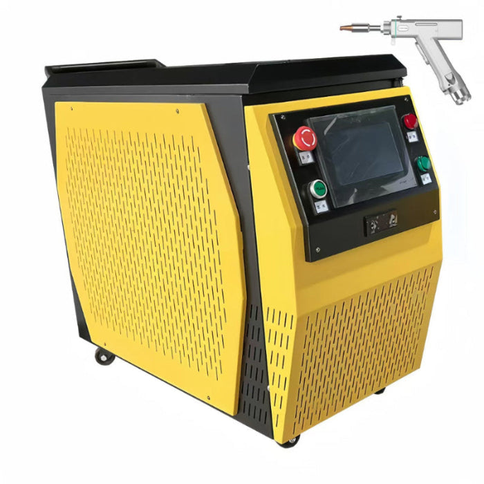 Laser Welder Handheld Fiber Welding Machine  1500W 4 in 1  Water Cooling Cutting Weld Seam Cleaning with Auto Wire Feeder Cable Length 10m for Metal Stainless Steel Aluminum Copper