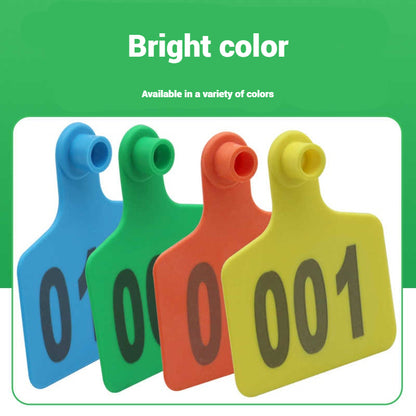 100 Pcs Bull Ear Tag Boards Thickened Animal Ear tag boards Farm Animal Ldentification Management Boards Bull ear tags