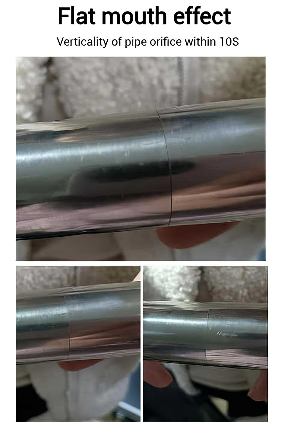 High Precision Clean Pipe Machine Multi-function Handheld Sanitary Smooth Cut Clean Pipe Levelling Machine