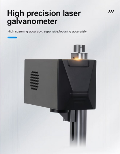 Máquina de marcado láser de fibra Hualong de 8,5 kg, 4K, HD, color para metal, plástico, cuero, madera pintada, grabado láser, soldador láser