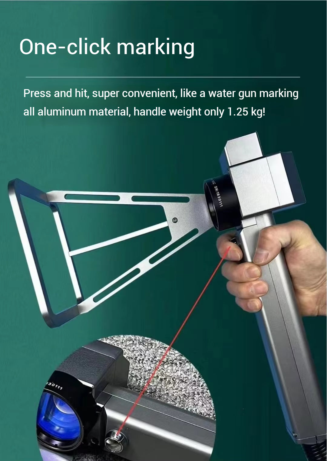 Portable Metal 20W 30W 50W Laser Marking Machine Manufacturers Handheld Fiber Laser Marking Machine Price