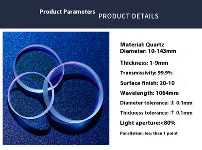 Fiber Protective Lens D18*2 0-3kw for 1064nm Fiber Engraver Laser Machine Spare Parts Laser Lens for SUP 23T welding gun