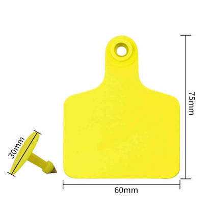 100 Pcs Bull Ear Tag Boards Thickened Animal Ear tag boards Farm Animal Ldentification Management Boards Bull ear tags