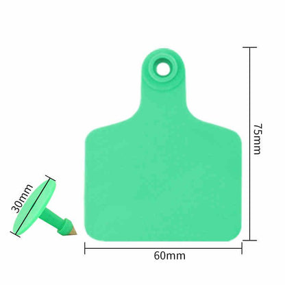 100 Pcs Bull Ear Tag Boards Thickened Animal Ear tag boards Farm Animal Ldentification Management Boards Bull ear tags