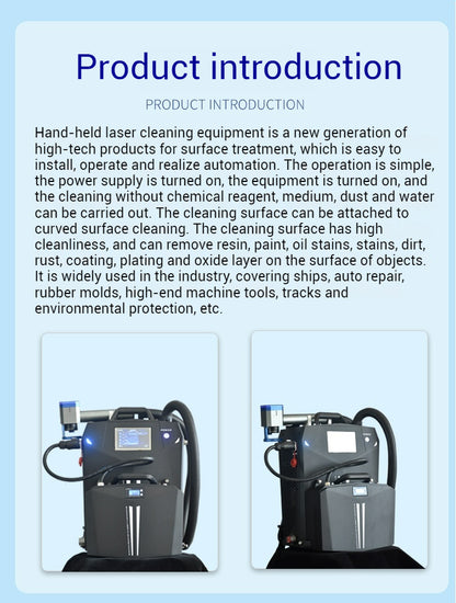 Pulse industries laser cleaner Battery included cleaning equipment metal wood paint rust removal laser cleaning machines