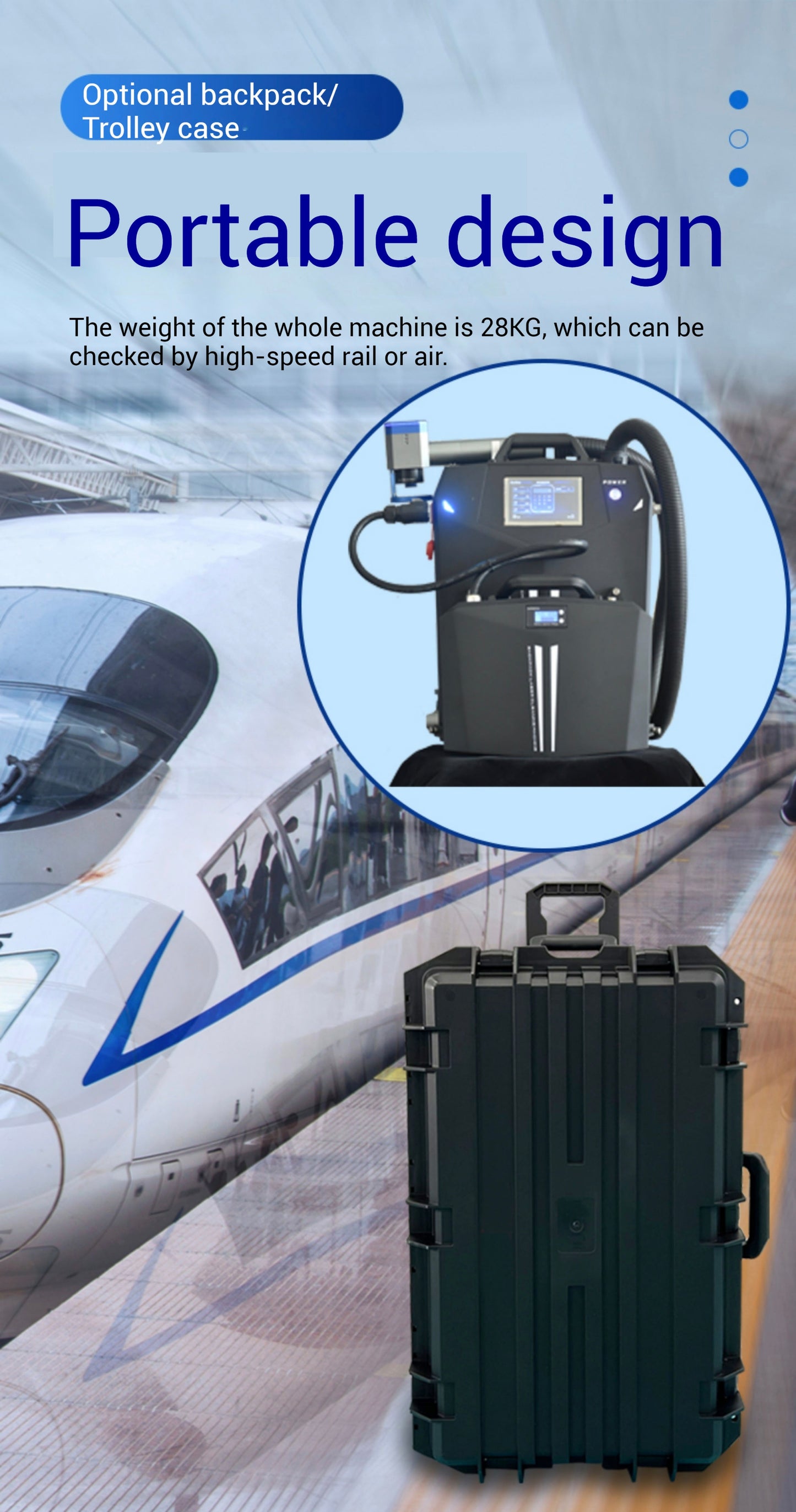 Pulse industries laser cleaner Battery included cleaning equipment metal wood paint rust removal laser cleaning machines