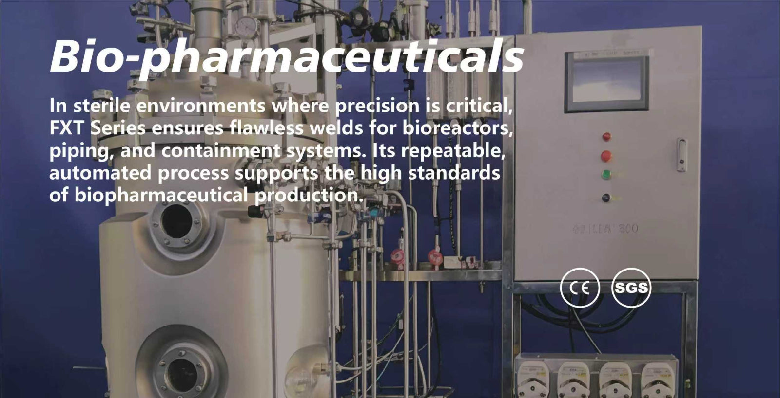 ASME BPE compliant orbital welding for pharmaceutical process piping, featuring full traceability and zero-contamination.