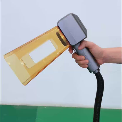 Handheld Fiber Laser Marking Machine 20W/30W/50W Laser Engraving Machine 110V/220V Portable Fiber Marker for all Metal and some non-metal for Individual Shop/Factory/Home. Working area of 100 * 100mm